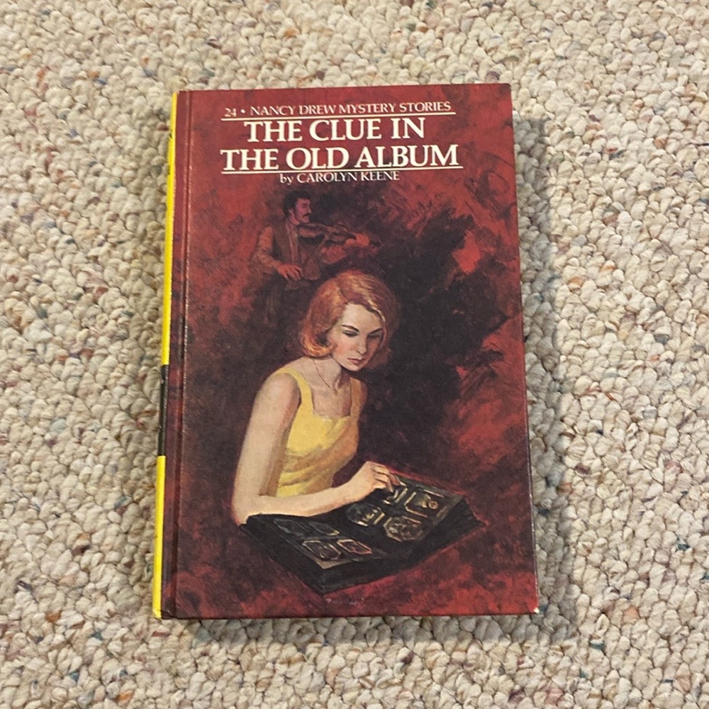Vintage 1947 The Clue in the Album Nancy Drew Book